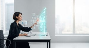 L'IA révolutionne la navigation et le SEO. Visualisez la nouvelle alliance homme-robot pour une recherche web plus intelligente et plus intuitive.